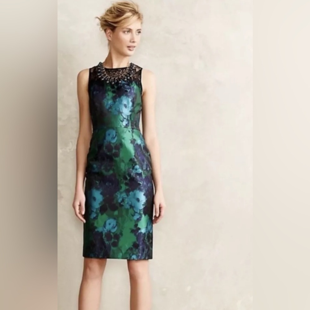 Leifsdottir Anthropologie Water Garden Floral Dress